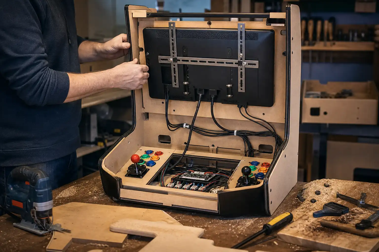 120-Hz-VRR-Monitor im Arcade-Cabinet: Auswahl, Einbau und Einstellungen