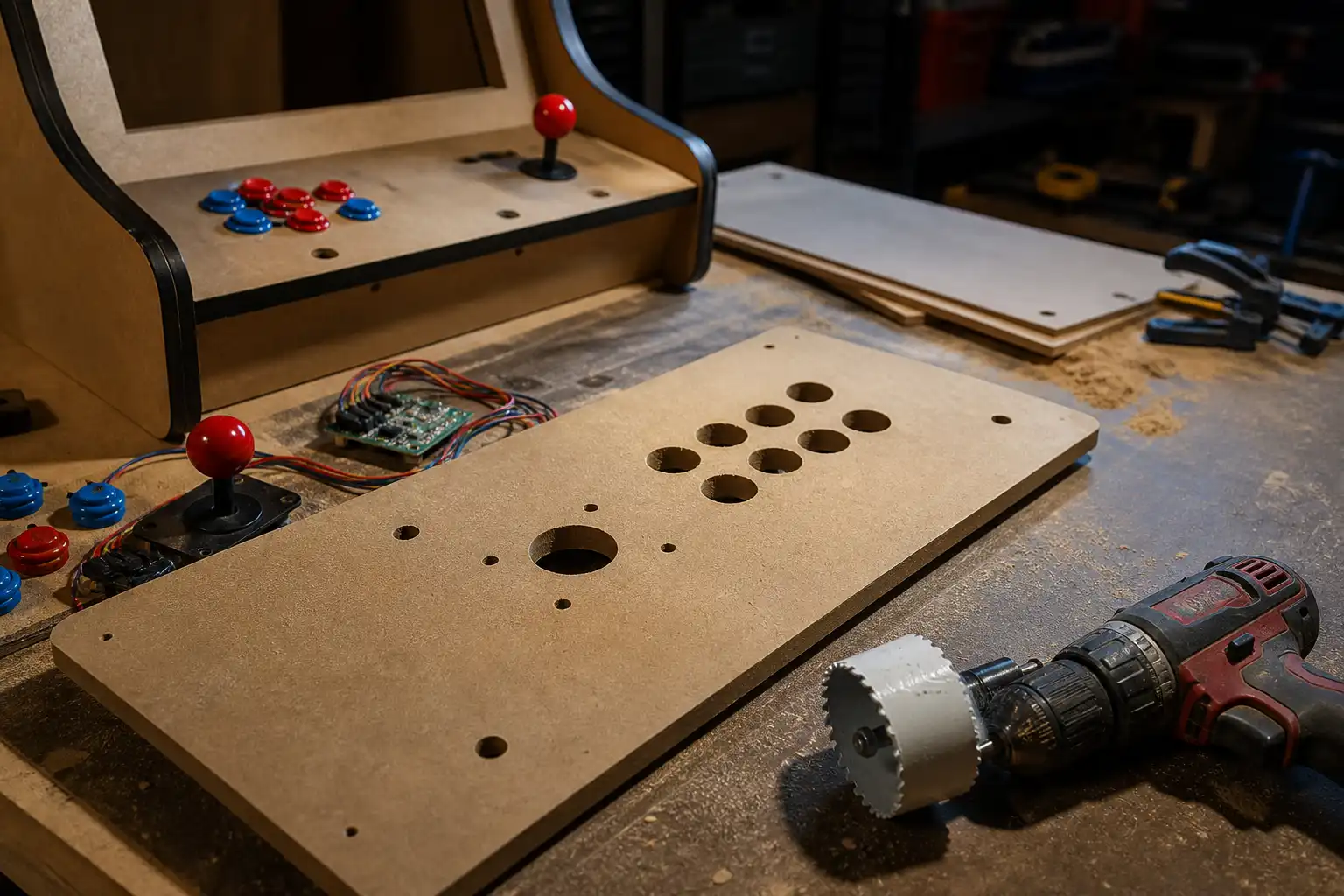 Control-Panel bauen: Layout und Button-Löcher