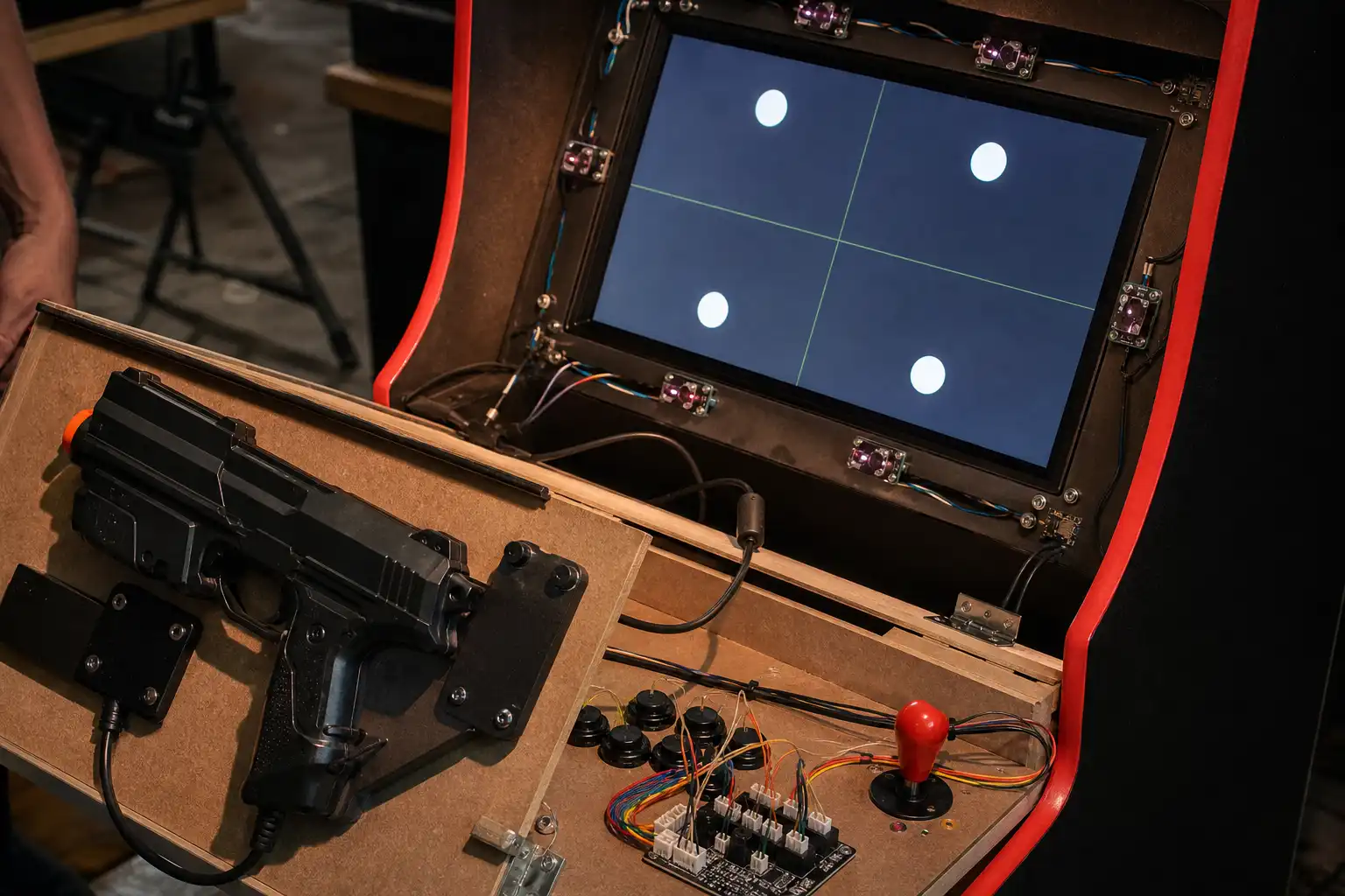 GUN4IR Lightgun im Arcade-Cabinet einbauen und mit Batocera einrichten