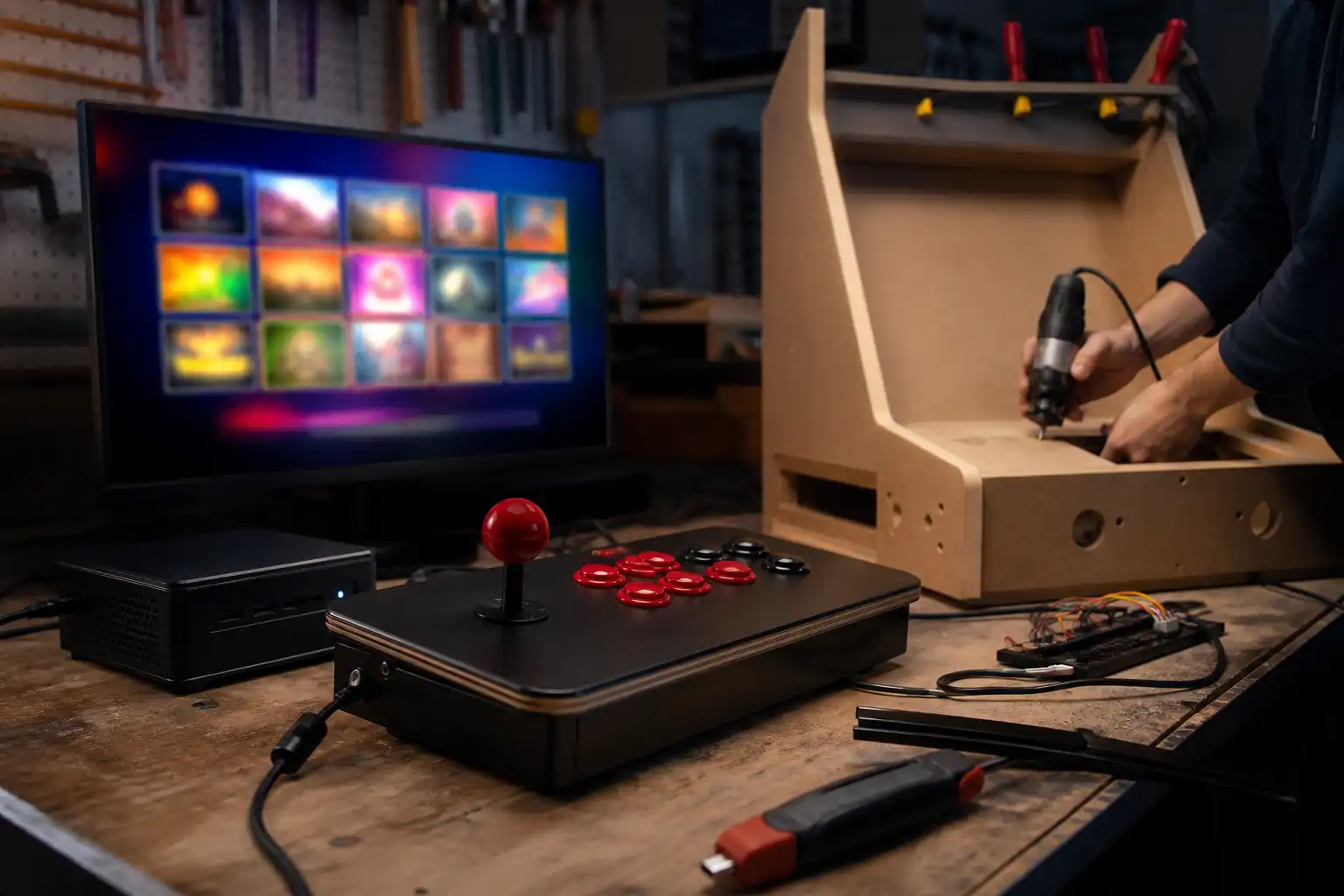 MAME-Frontend aufs Arcade-Cabinet bringen