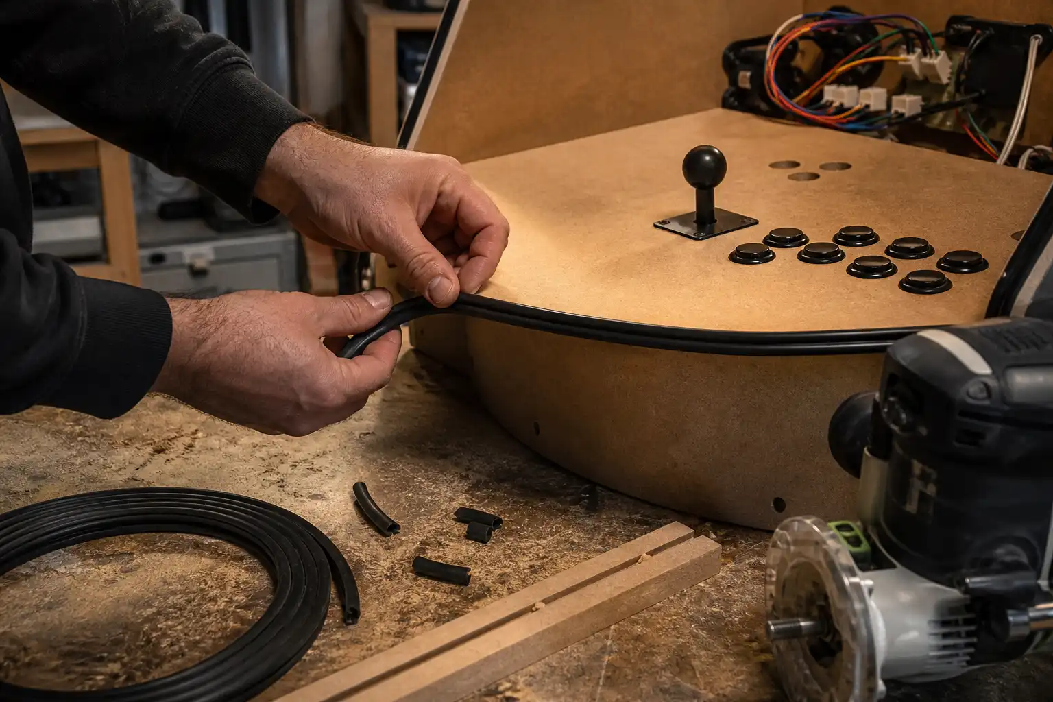 T-Molding anbringen: Nut fräsen und montieren